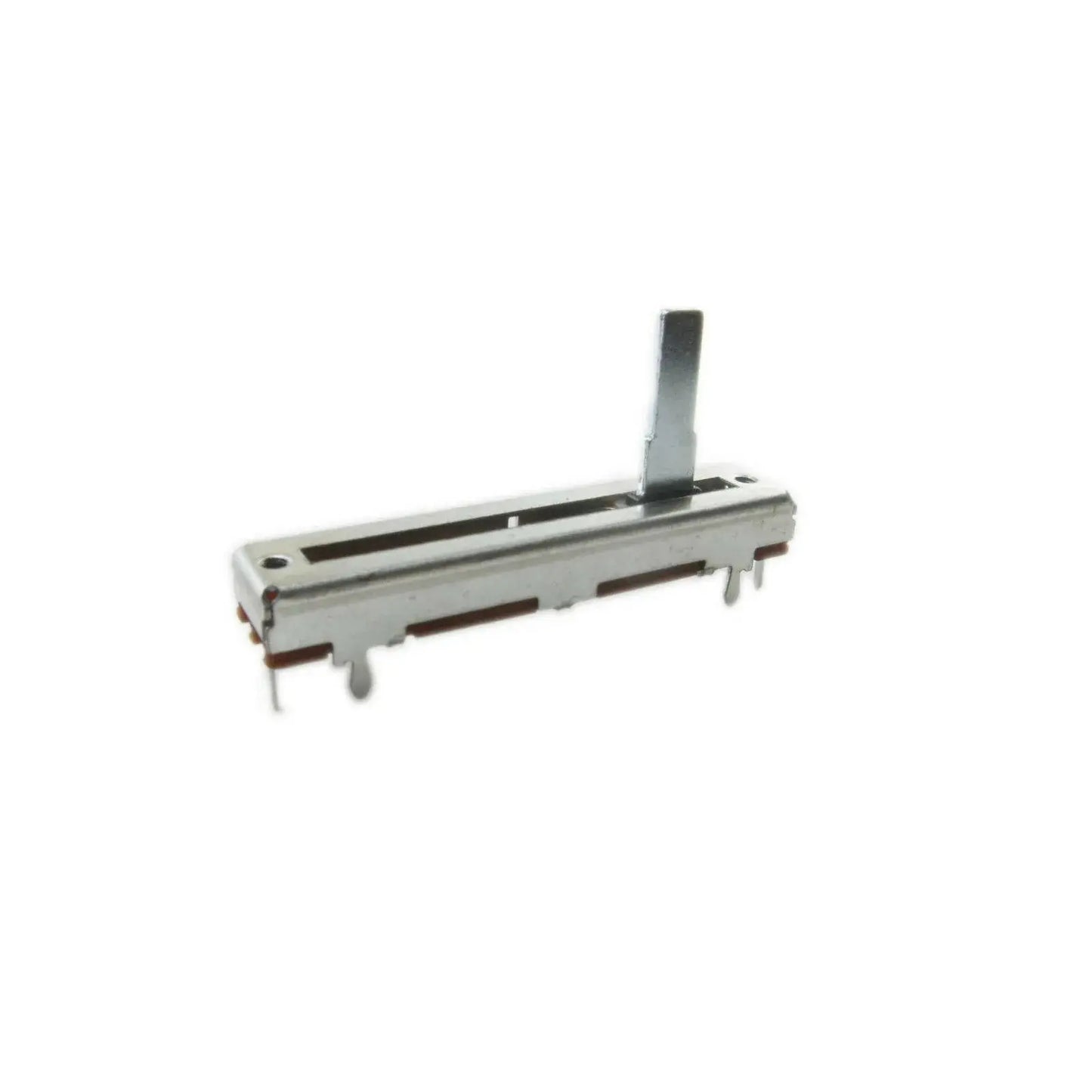 Guitar amp metal slide potentiometer part for TGP-Guitars on white background