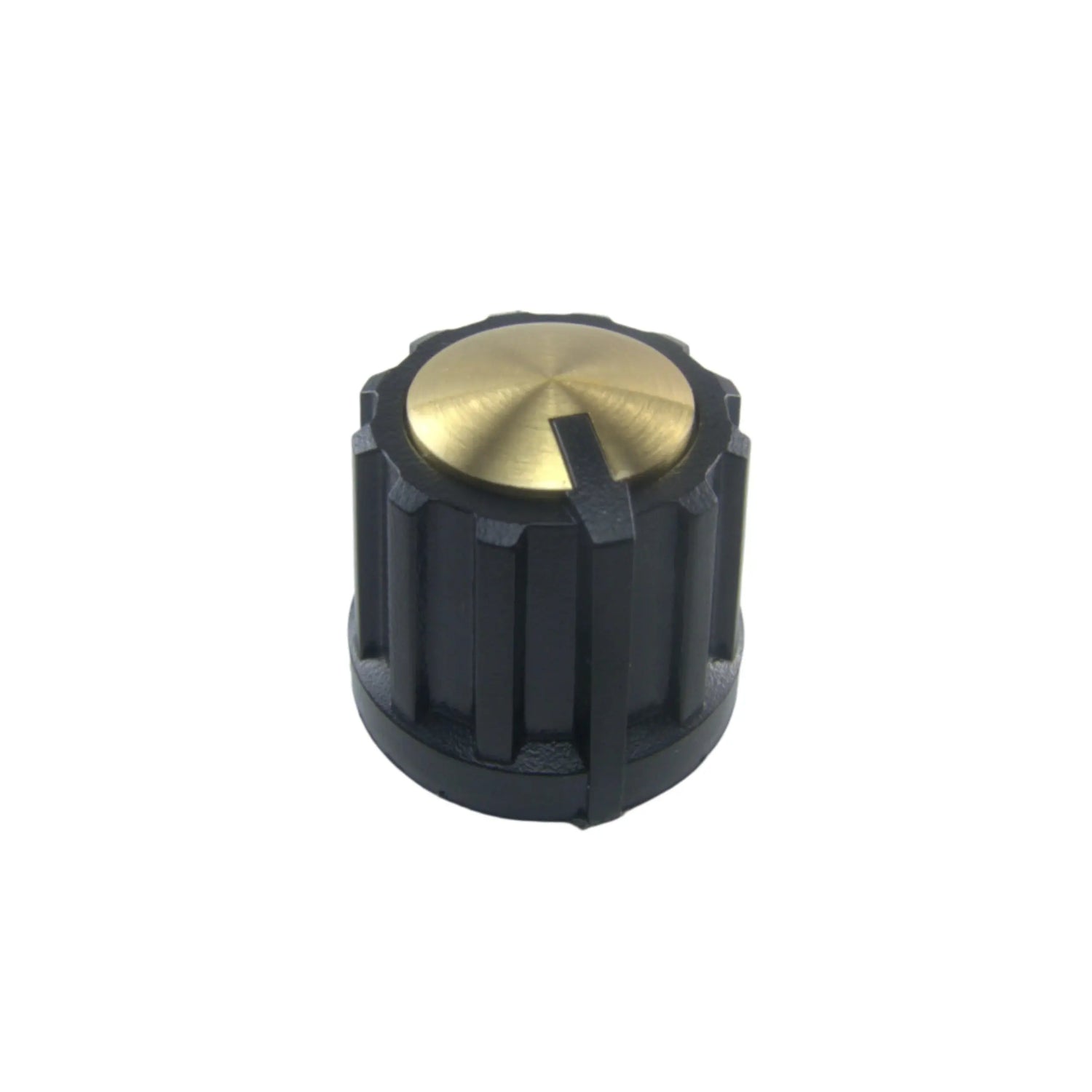 Black and gold amplifier control knob for guitar or bass, TGP-Guitars parts