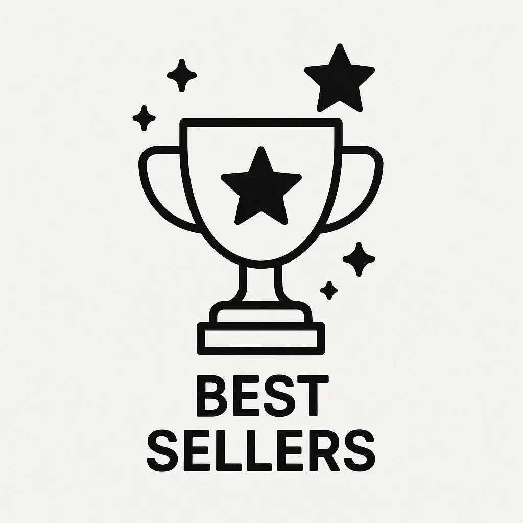 Trophy with star and sparkles above 'Best Sellers' for TGP-Guitars premium guitar parts
