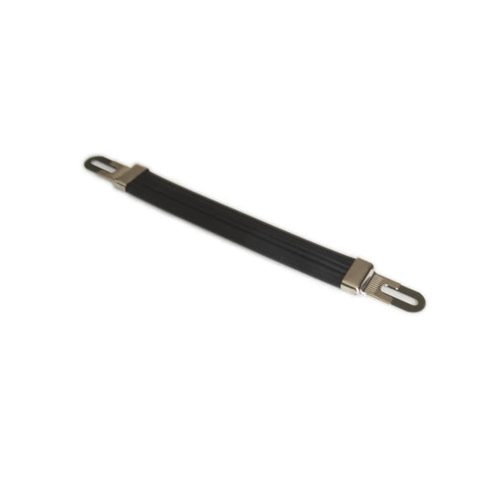 Handle - Marshall Style, Black Vintage, Silver Ends, Large